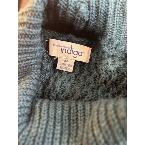 Great Northwest Indigo Teal Sweater - Picture 3 of 7